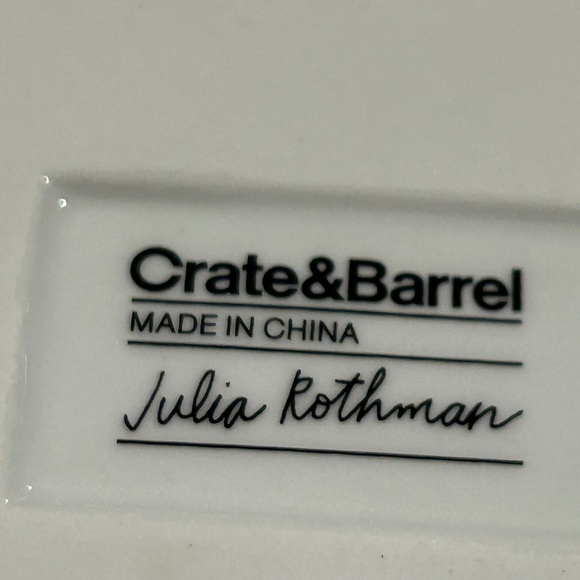 Crate & Barrel 10" Christmas Tray Appetizer Plate‎ Julia Rothman - Picture 4 of 5